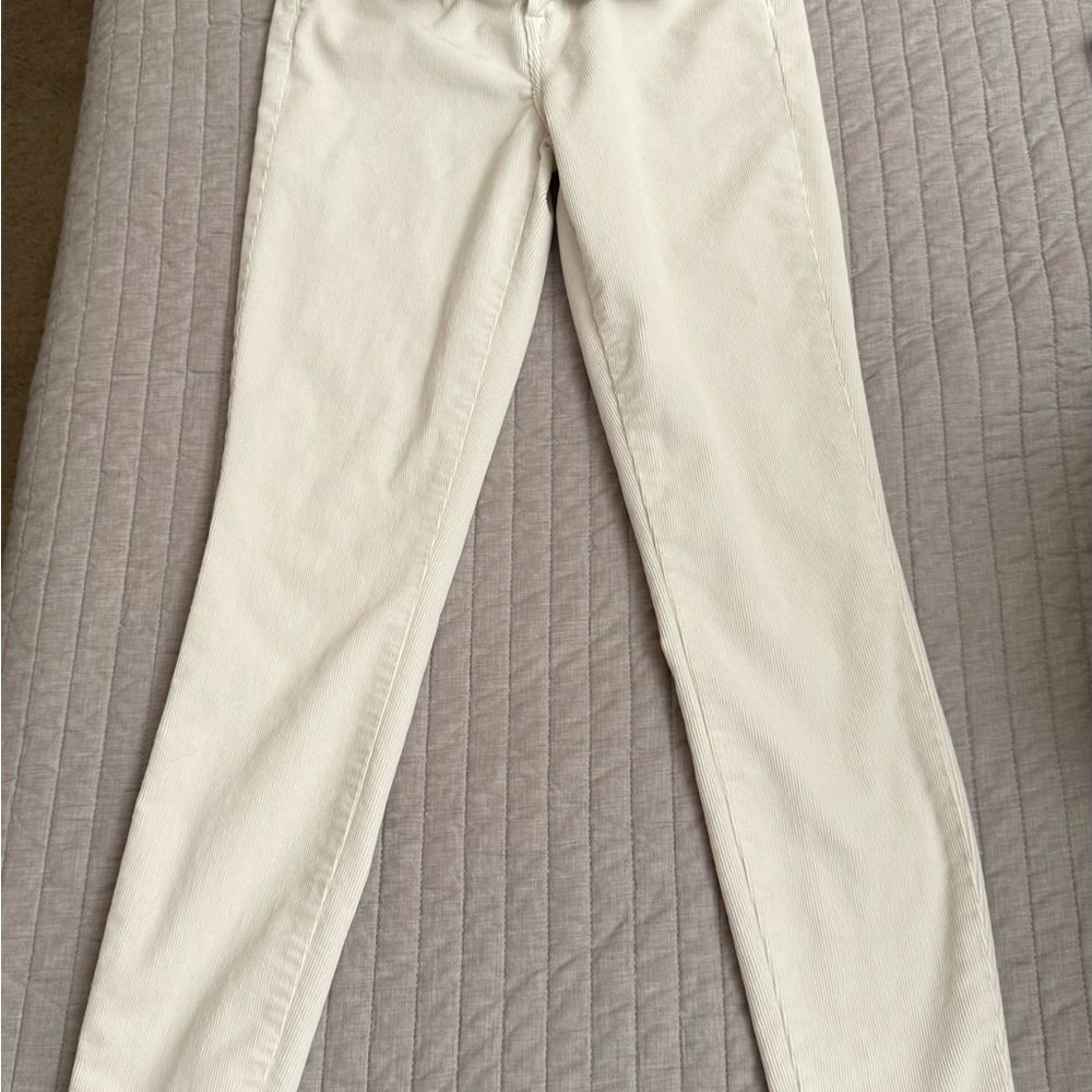 J Brand Women's Skinny Corduroy Pants in Cream color - Picture 2 of 4